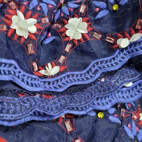 Anthropologie Maeve Mayfair Beaded Mini Skirt - Picture 8 of 10